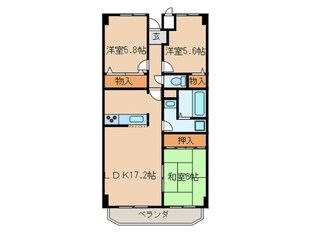 グランプラス西島の物件間取画像